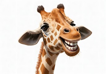Smiling Giraffe Close-up