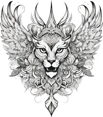 Fototapeta premium tattoo of the dragon