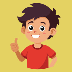 Showing a Thumbs Up Gesture Signifying Approval or Agreement 