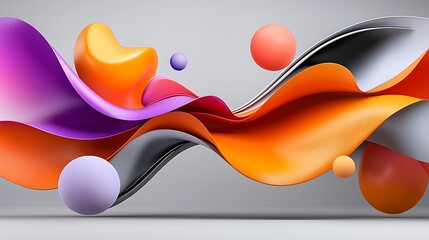 there is an image of a colorful abstract design on a gray background