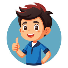 Showing a Thumbs Up Gesture Signifying Approval or Agreement 