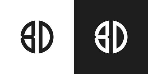 Letter BD, 8D or Number 80 Logo Design