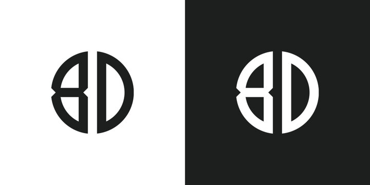 Letter BD, 8D or Number 80 Logo Design