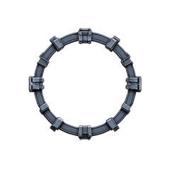 Futuristic Circular Gateway Sci-Fi Portal Frame