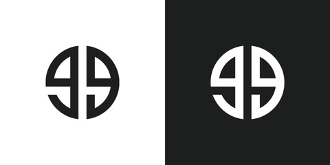 Letter GG or Number 99 Logo Design