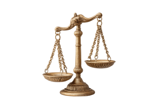 PNG Antique bronze weighing scale on black background