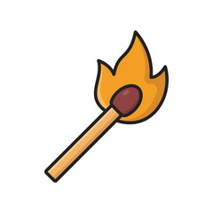 matches stick icon vector design template simple and clean