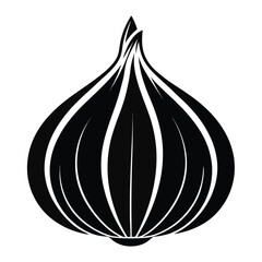 garlic isolated on white background