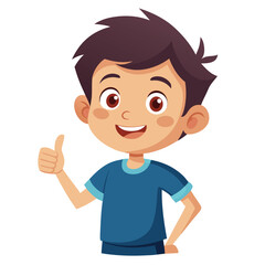 Showing a Thumbs Up Gesture Signifying Approval or Agreement 