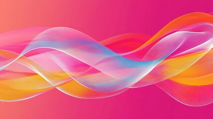 Abstract pink background with flowing, colorful lines and subtle gradients. Great for modern designs, backgrounds, or adding a vibrant touch.