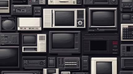 Fototapeta premium Retro old computer user interface,Pink Y2K computer window page and retro interface of PC screenTrendy,y2k pc element,8 bit pixel art,Transgressive conceptual modern art,kawaii retro 90s style.
