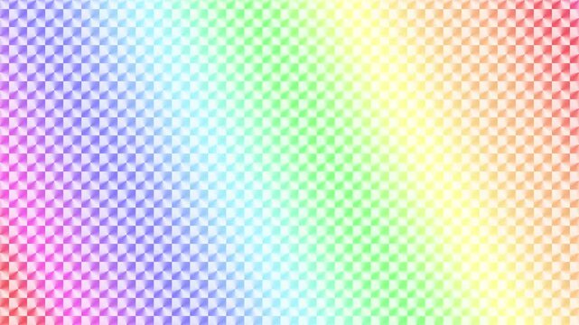 ループするホログラムステッカーの背景アニメーション_虹色