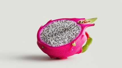 Bright and Juicy Pitaya Cut in Half