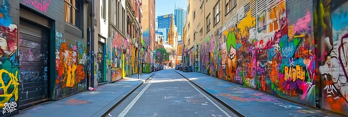 colorful graffiti on the street
