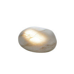 Illuminated Alabaster Stone Lamp Modern Pebble Table Lamp