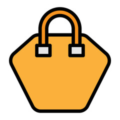 Handbag Vector Filled Icon Design