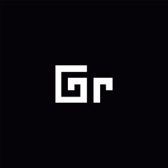 Alphabet GT TG Letter Logo Design with Modern Minimal Style.