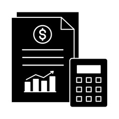 Finance Icon Glyph