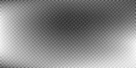 Halftone gradient. Dotted gradient, smooth dots spraying and halftones dot background seamless horizontal geometric pattern vector template set