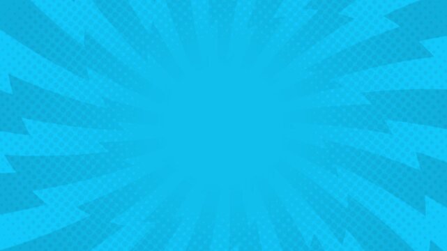 pop background comic cartoon style spiral rays loop animation sale banner video