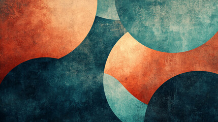 With Composition Geometric Layering Abstract Modern