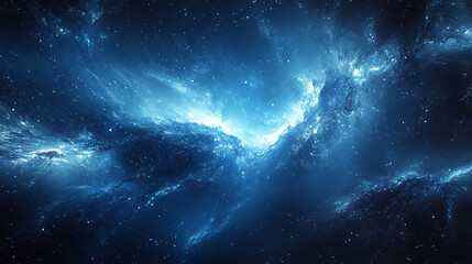 Obraz premium And Deep-Space Indigo Abstract Inspired Wallpaper Silver Donzb