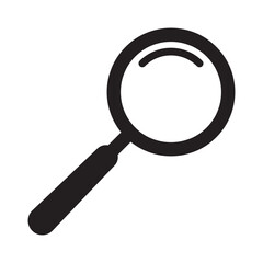 Search icon. Magnifying glass icon, magnifier icon.