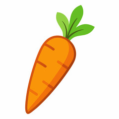 Carrot icon on white background