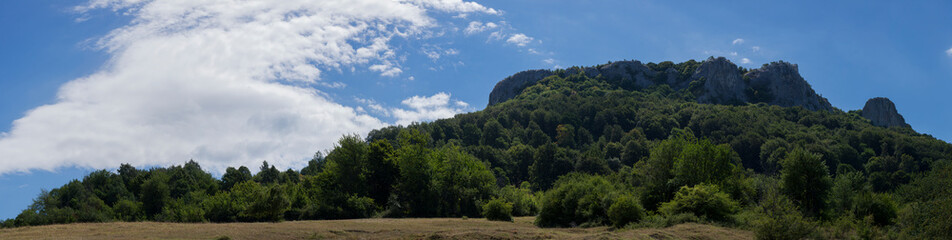 Balkan mountain range, known locally also as Stara planina. The mountain chain of the folded mountains.