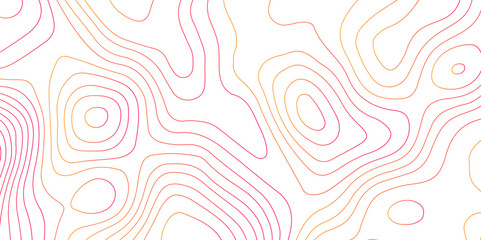 Topographic map background with geographic grid for hiking and mountain sport. modern design with white background and colorful wave line. topographic contour lines vector map seamless pattern vector.