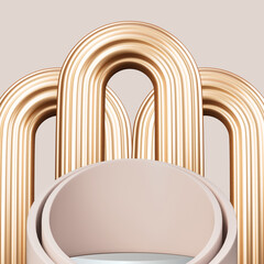 Background of a gold themed product