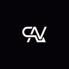 Initial Letter QN NQ Logo Design with Modern Minimal Style.