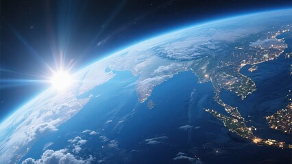 Fototapeta premium Close up of the Earth