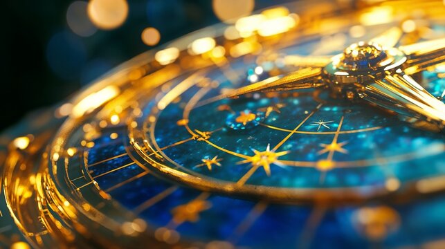 Birth Chart Analysis , Elegant celestial background with subtle stars and centered natal chart, muted blue and silver tones, Instagram ads for astrologers, meditation app visuals, astrology course