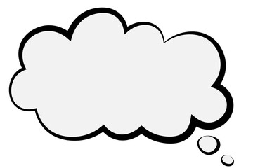 bubble cloud talk vector
