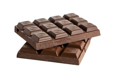 Premium Glossy Chocolate Bar with Circular Pattern