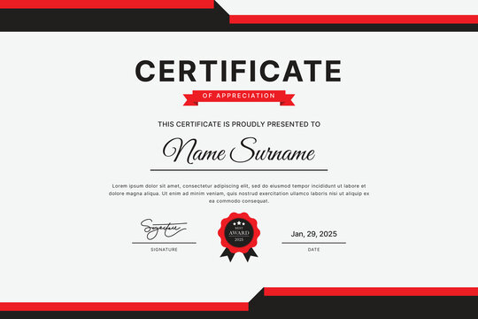 Certificate Template Design