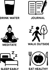 Anxiety, Depression & Healing – Mental Health Vectors