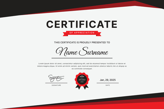 Certificate Template Design