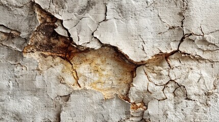 Fototapeta premium Cracked, weathered surface