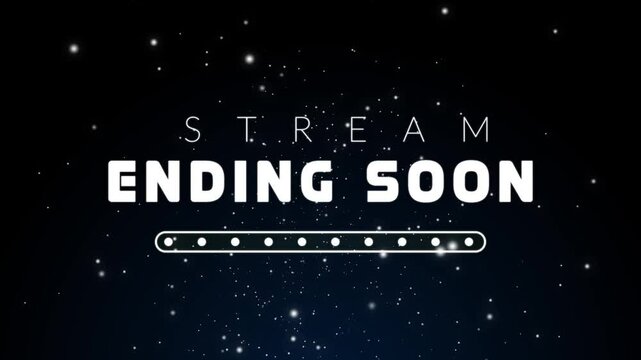 Stream overlay ending soon with particle looping