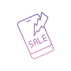 Flash Sale Icon vector stock illustration