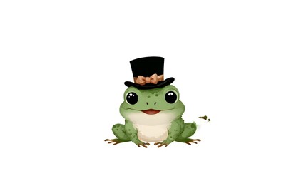 frog on a white background