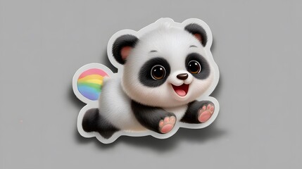 toy panda with a flower