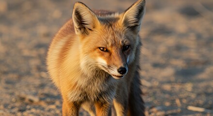 Fototapeta premium Majestic Red Fox at Golden Hour