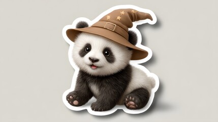 soft toy panda and bamboo