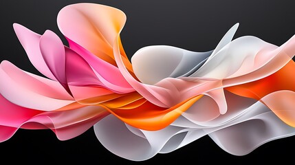 there is an image of a colorful abstract design on a black background
