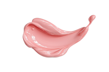 PNG Abstract pink paint splash on black background: fluid motion and creativity