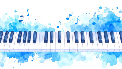 Fototapeta premium Piano with black and white keys 