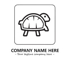 Turtle logo design vector illustration
